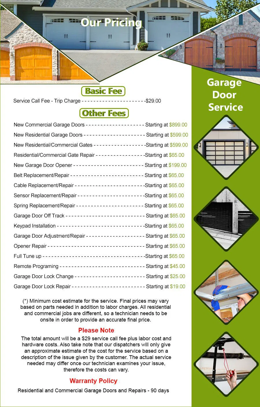 Interstate Garage Door Service West Palm Beach, FL 561-203-8240